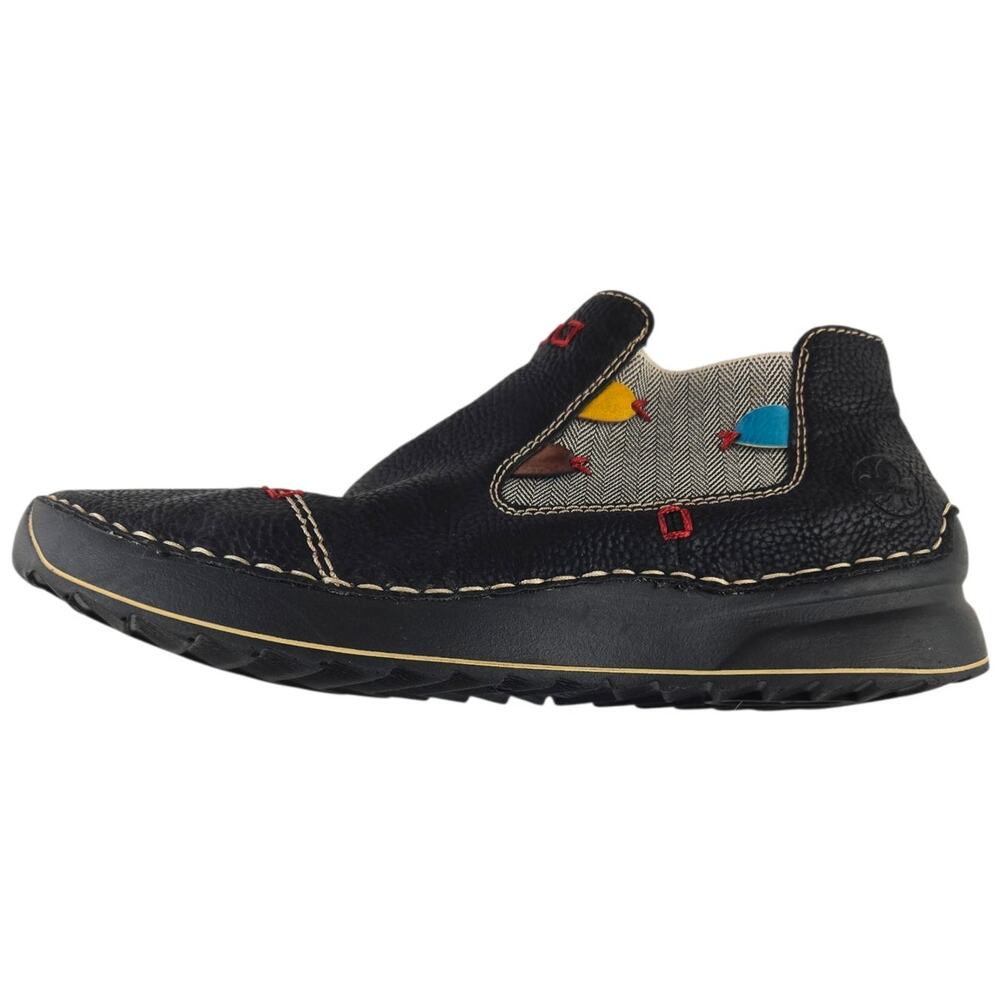 Rieker | Montenegro Series-Black Pull on Boots-Fish Design | Size 42 (US 10) - Picture 2 of 7